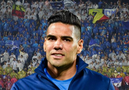 Foto de Falcao con fondo de millonarios