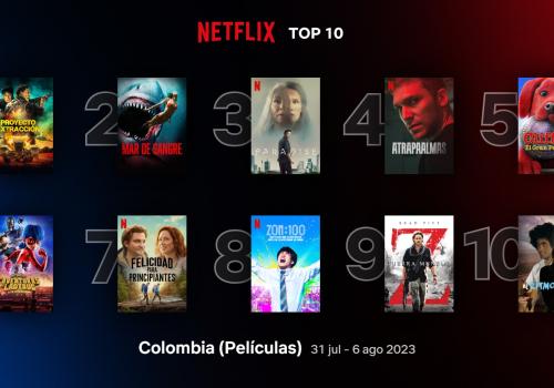 Cartelera de películas de netflix