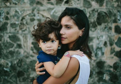 Madre con su hijo