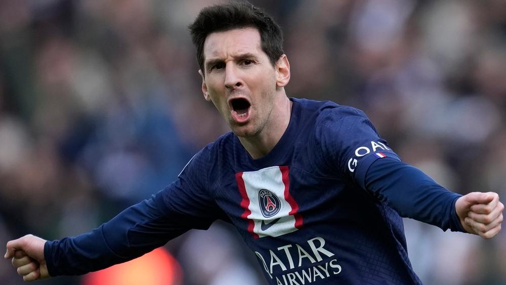 Foto de Lionel Messi con la camiseta del PSG