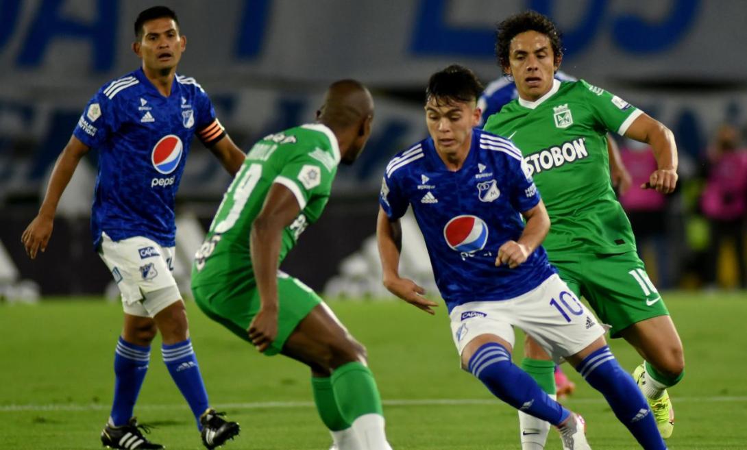 Foto de un partido entre Millonarios contra Nacional