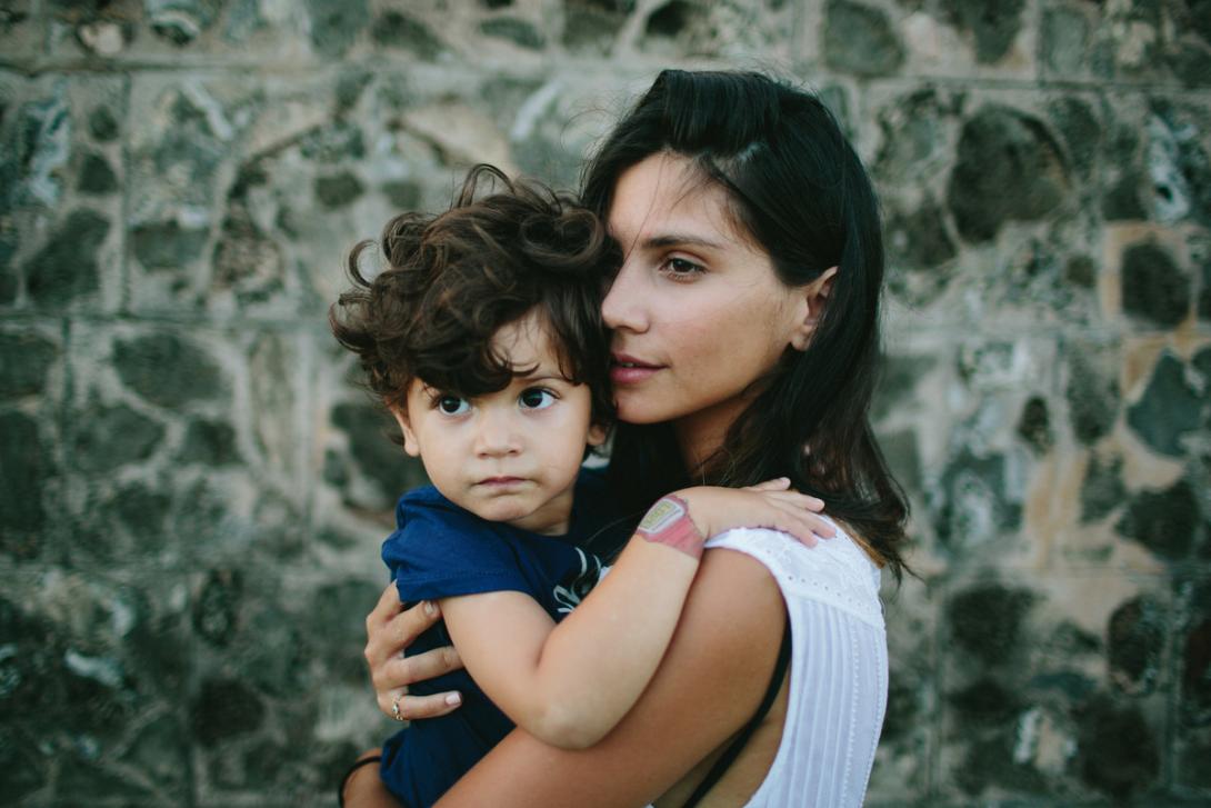 Madre con su hijo