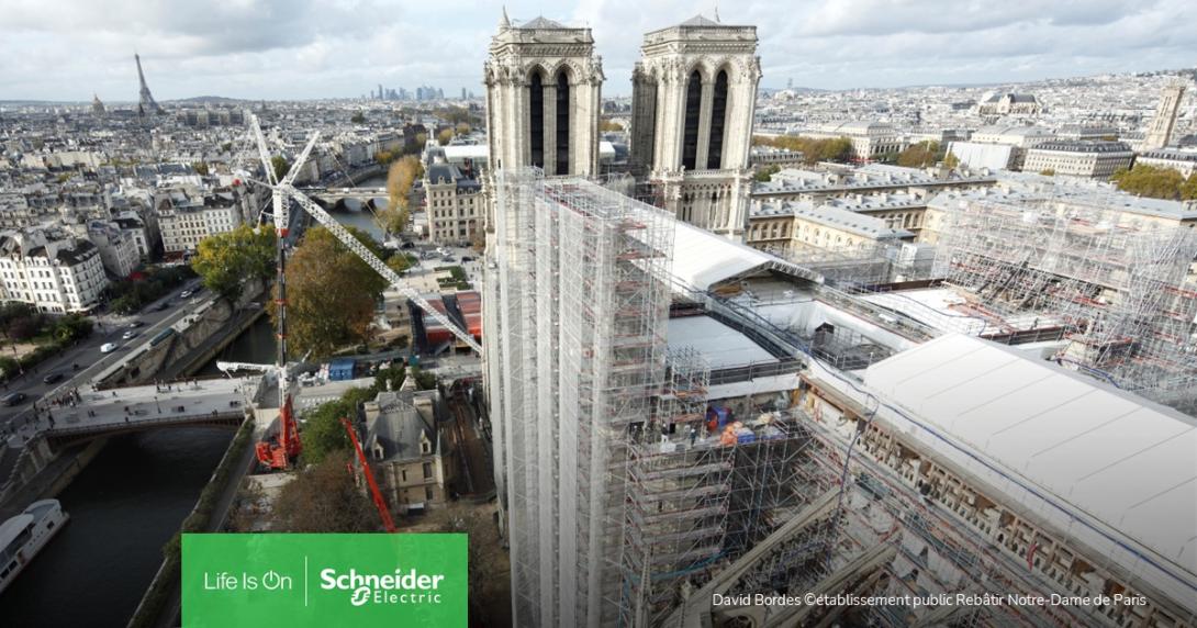 Remodelación Catedral de Notre Dame con Schneider Electric